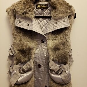 Mitchies Custom Fur/Satin Vest